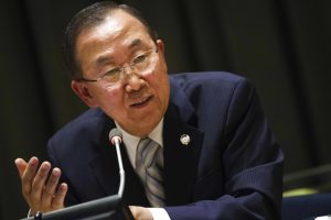  /></p><p>United Nations Secretary-General Ban Ki-moon speaks during a news conference at the United Nations Headquarters in New York, Sept. 9, 2013.</p><p><span class=